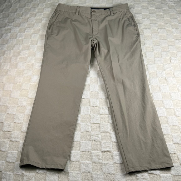 Vineyard Vines OTG Pant Mens 35x32 (Actual Inseam 28) Khaki Beige Golf Casual - Picture 1 of 10